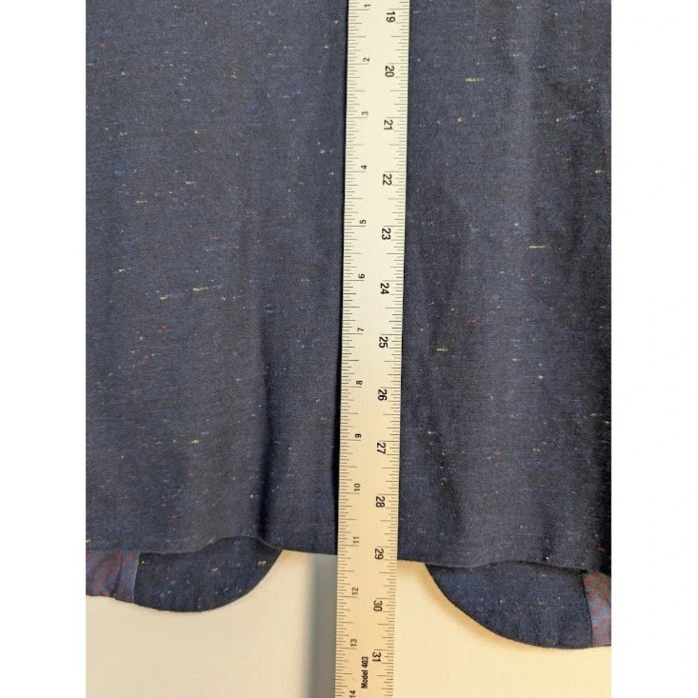 Charleston Threads Blazer Mens 44 Navy Blue Speckled Tweed Two Button‎ Jacket